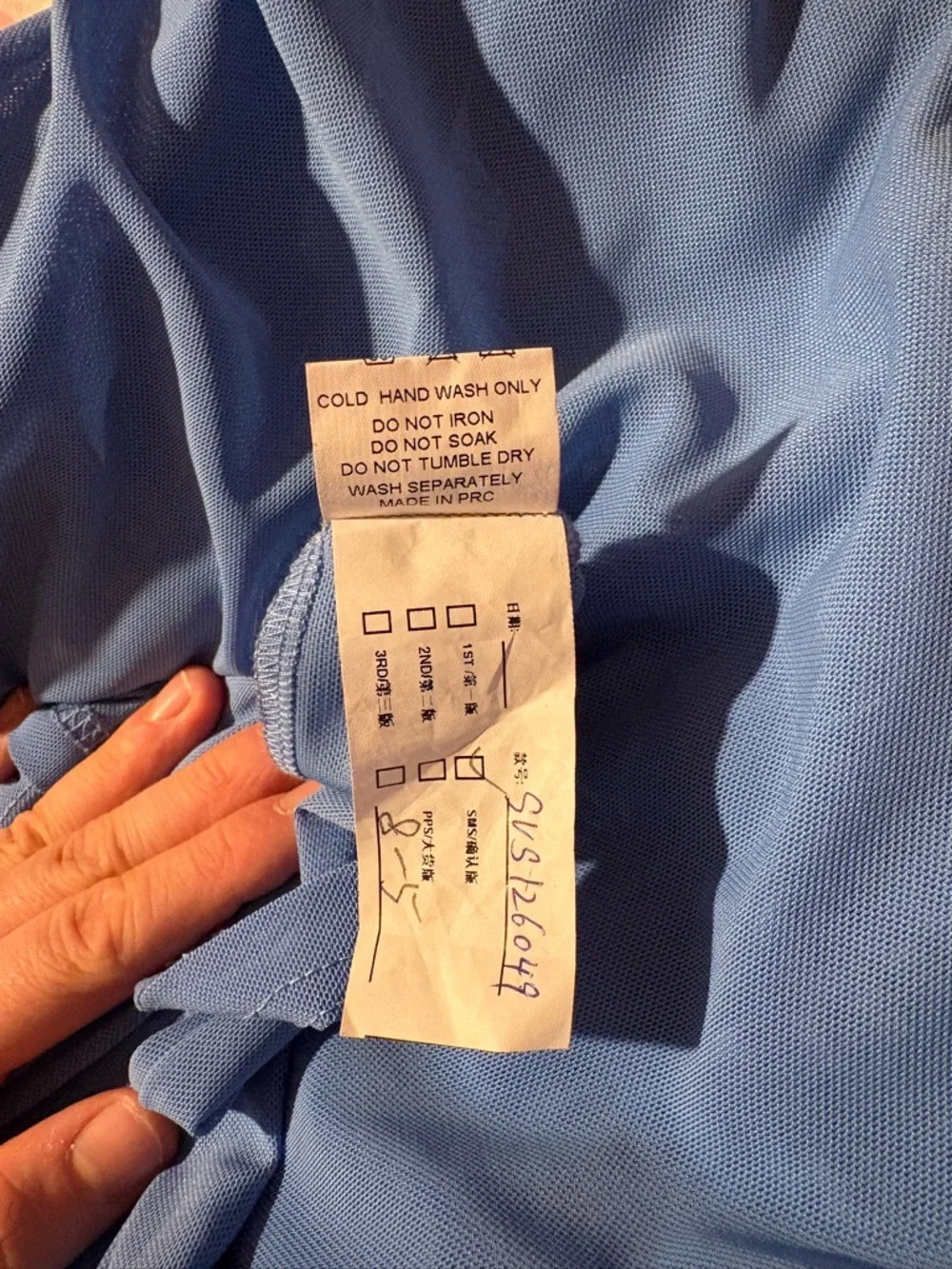 Sovere Blue Sleeveless Draped Midi Dress - Picture 11 of 12